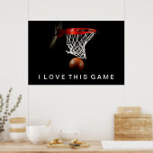 Basketball Poster waar ik van hou (Keuken)