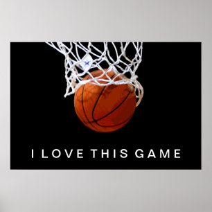 Basketball Poster waar ik van hou
