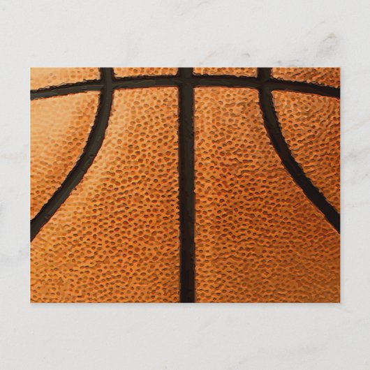 Basketball Print Pattern Achtergrond Briefkaart (Voorkant)