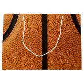 Basketball Print Pattern Achtergrond Large Cadeauzakje (Voorkant)