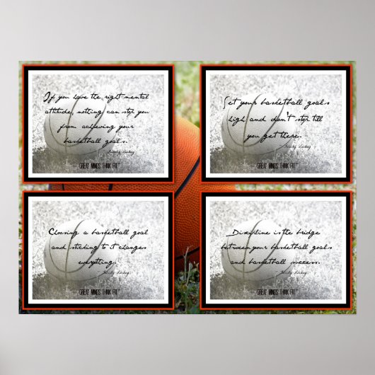 Basketball Quotes Poster 1-4 (Devant)