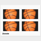 Basketball Rechthoekige Sticker (Vel)
