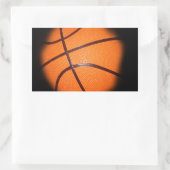 Basketball Rechthoekige Sticker (Tas)