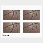 Basketball Rechthoekige Sticker (Vel)