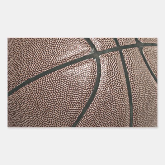 Basketball Rechthoekige Sticker (Voorkant)
