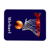 Basketball Replace with Your Name Magneet (Horizontaal)