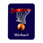 Basketball Replace with Your Name Magneet (Verticaal)