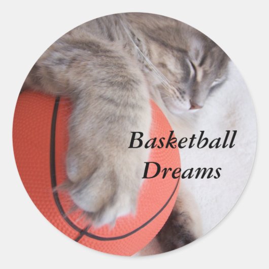 Basketball rêve autocollant (Devant)
