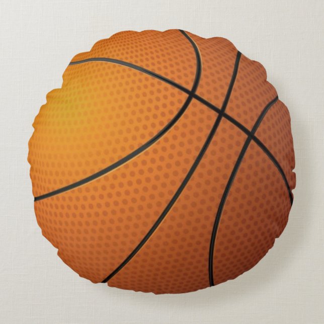 Basketball Rond Kussen (Voorkant)