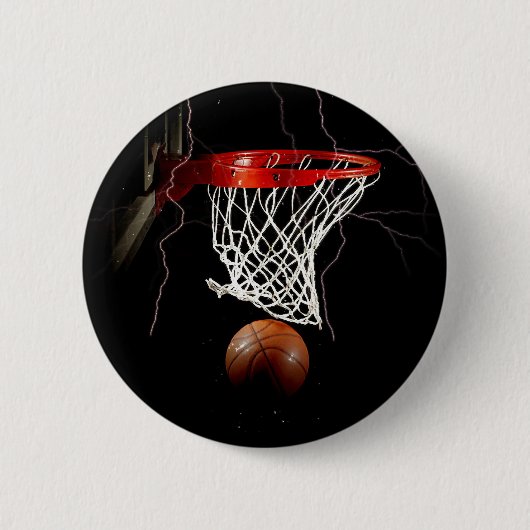 Basketball Ronde Button 5,7 Cm (Voorkant)