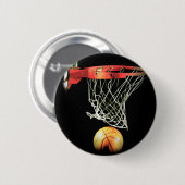 Basketball Ronde Button 5,7 Cm (Voorkant /achterkant)