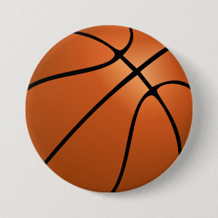 Basketball Ronde Button 7,6 Cm