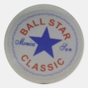 Basketball Ronde Sticker