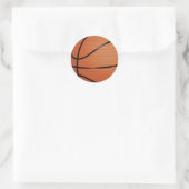 Basketball Ronde Sticker (Tas)