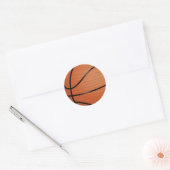 Basketball Ronde Sticker (Envelop)