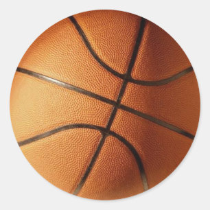 Basketball Ronde Sticker