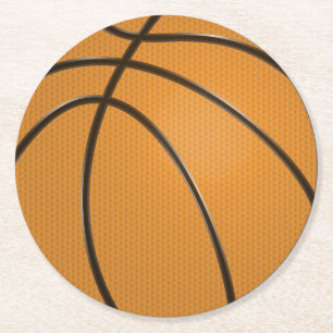 Basketball Round Plastic Onderzetter