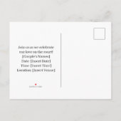 Basketball Save the Date Wedding Uitnodiging Briefkaart (Achterkant)