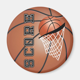 Basketball Score met een net Magneet