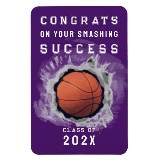 Basketball Senior Congrats Magnet Magneet (Verticaal)