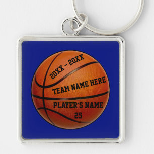 Basketball Senior Night Gifts Jouw tekst, kleuren Sleutelhanger