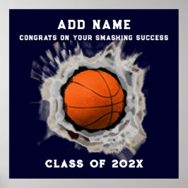 Basketball Seniors Afstuderen Congring Poster