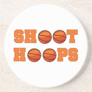 Basketball Shoot Hoops T-shirts en cadeautjes Zandsteen Onderzetter