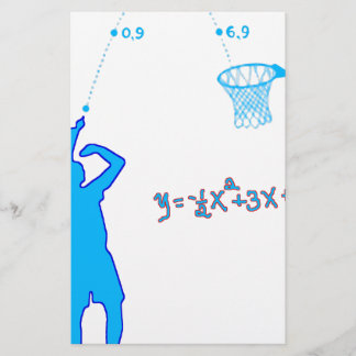 Basketball Shot and Quadratic-vergelijking Briefpapier