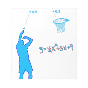 Basketball Shot and Quadratic-vergelijking Notitieblok