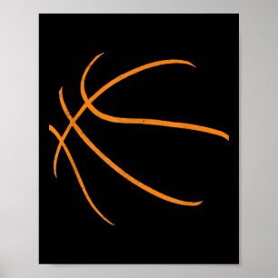 Basketball Silhouette Bball Player Coach Sports Ba Poster