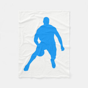 Basketball Silhouette Fleece Deken