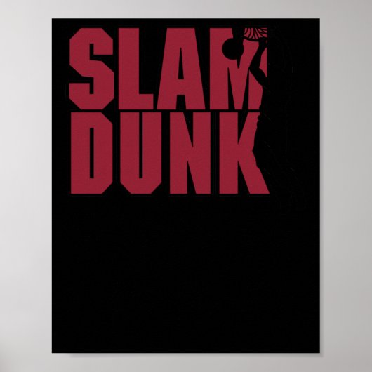 Basketball Slam Dunk Poster (Voorkant)