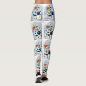 Basketball Snowman-kerstLeggings Leggings (Achterkant)