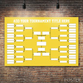 Basketball Soccer Tournament Bracket Poster