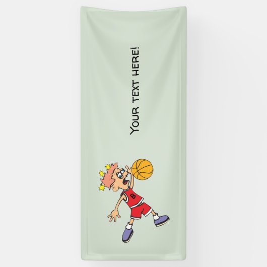 Basketball Spandoek (Verticaal)