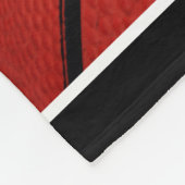 Basketball-speler fa, naam zwart fleece deken (Hoek)