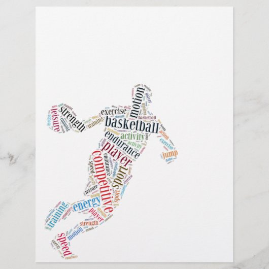 Basketball-speler Flyer (Voorkant)