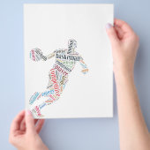 Basketball-speler Flyer (Hand)