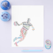 Basketball-speler Flyer (Enkel)