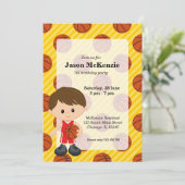 Basketball-speler Kaart (Staand voorkant)