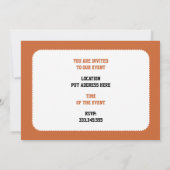 Basketball-speler met ball custom kaart (Achterkant)