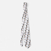 Basketball-speler met stropdas op maat met bal (Achterkant)