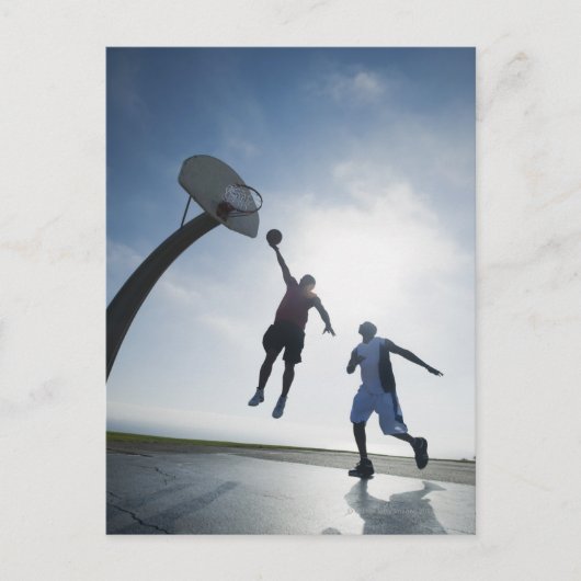 Basketball spelers 5 briefkaart (Voorkant)