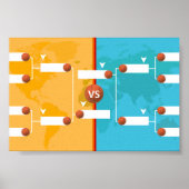 Basketball-spelschema Poster (Voorkant)