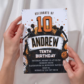 Basketball Sport Anniversaire Fête Invitation