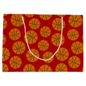Basketball sport motif grand sac cadeau (Dos)
