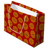 Basketball sport motif grand sac cadeau (Devant Angle)