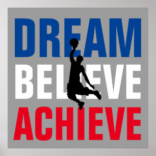 Basketball Sport Motivatie Inspirerend Poster