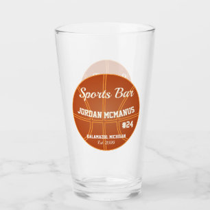Basketball Sportbar Bier Drink soda-bril Glas