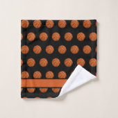 Basketball Sportkeuzeknop Bad Handdoek (Wasdoekje)